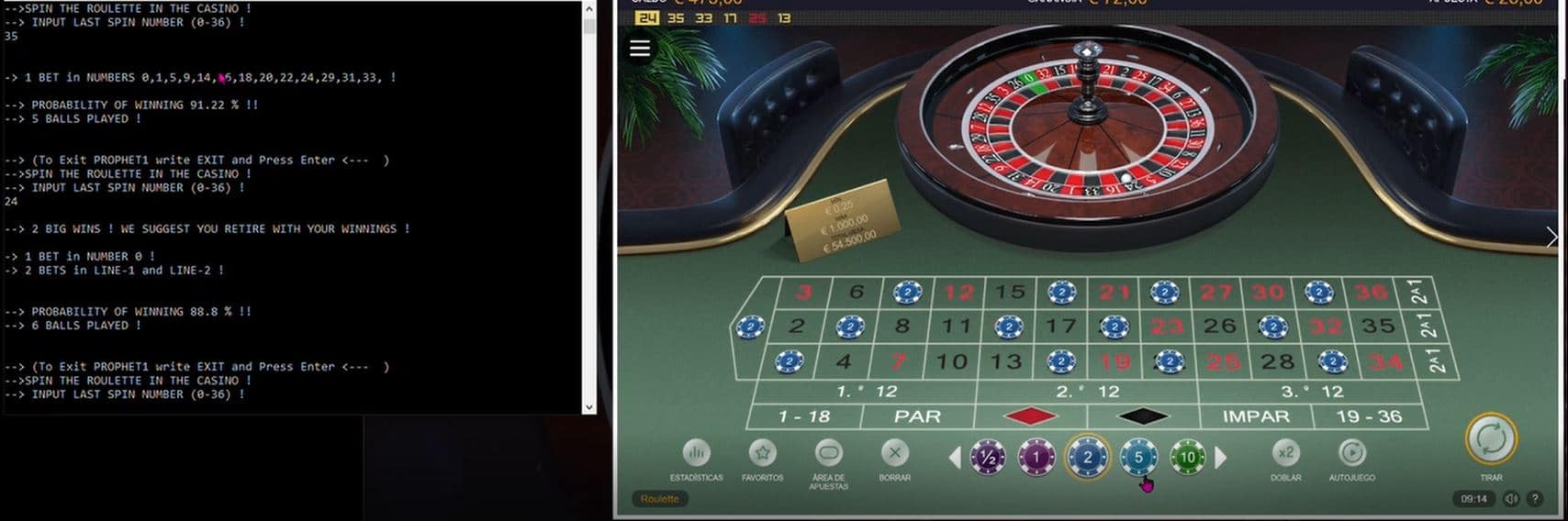 Lee más sobre el artículo Prophet1, el mejor Expert Advisor de Ruletas de Casino. Ahora con toma de beneficios y stop loss.