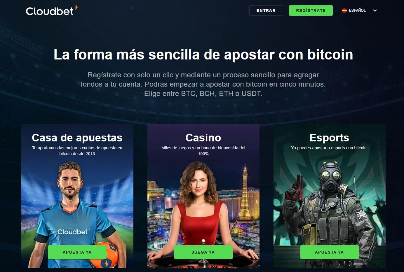 Lee más sobre el artículo !!!! Cloudbet: el mejor casino Bitcoin online, con promoción de bienvenida. !!!! $$$$$